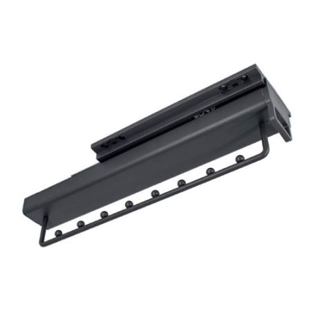 Soporte perchas extraíble para 8 perchas 445 cm Cierre Amortiguado Antracita. ADINOR