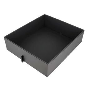 Caja Cuero sin Tapa 290Ancho x 400Largo mm Antracita. ADINOR