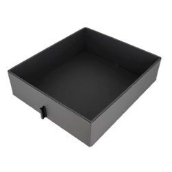 Caja Cuero sin Tapa 290Ancho x 400Largo mm Antracita. ADINOR