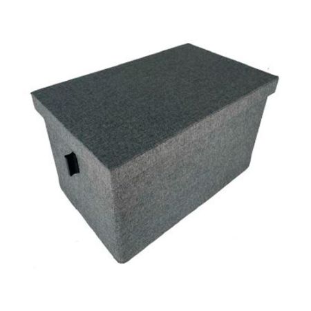 Caja Tela con Tapa 250x400x240mm Antracita. ADINOR