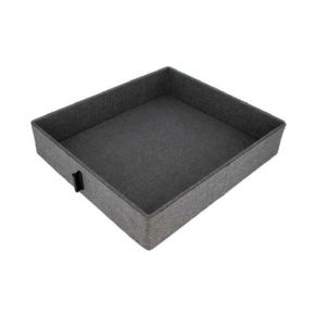 Caja Tela sin Tapa 290Ancho x 400Largo mm Antracita. ADINOR