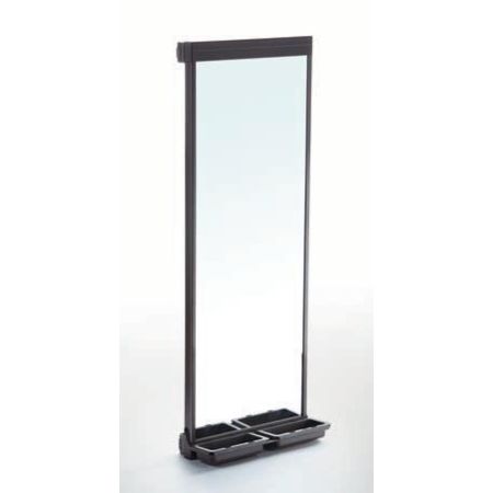 Espejo extraíble Giratorio compartimentos 1130x475mm Moka