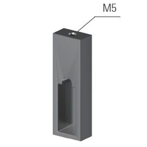 Soporte lateral rectangular bajo balda rectangular. ADINOR.