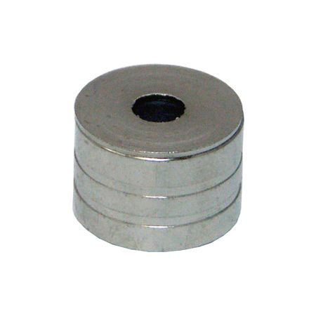 Soporte barra casquillo Níquel Satinado. INTHER.