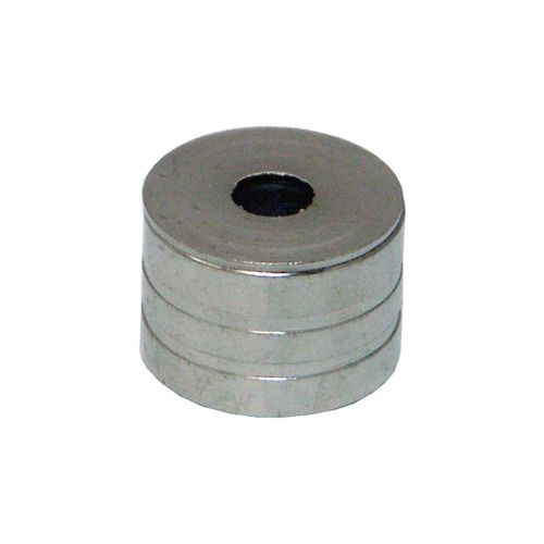 Soporte barra casquillo Níquel Satinado. INTHER.