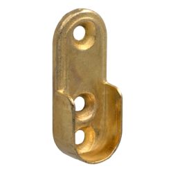 Soporte oval lateral Hierro Latonado. INTHER.