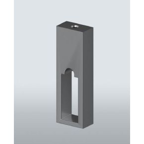 Soporte central rectangular bajo balda rectangular. ADINOR