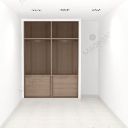 Interior armario I01159 Style 2 Módulos, acabado melamina Acaria soho vintage