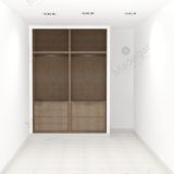 Interior armario I01159 Style 2 Módulos, acabado melamina Concrete Cañamo Cottone