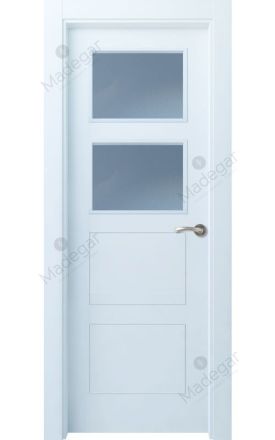 Puerta interior lacada Selection Bertiz 4 2VE, blanco. Madegar