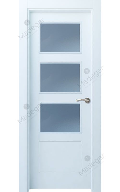 Puerta interior lacada Selection, Termo-acústica LD Bertiz 4 3VE, blanco. Madegar