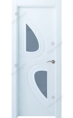 Puerta interior lacada Selection Turbon 2V, blanco. Madegar