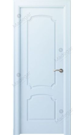 Puerta interior lacada Angle LD Faedo, blanco. Madegar