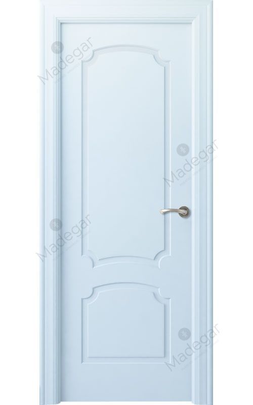 Puerta interior lacada Angle LD Faedo, blanco. Madegar