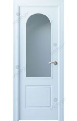 Puerta interior lacada Angle Tilos 1V, blanco. Madegar