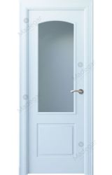 Puerta interior lacada Angle Lizana 1V, blanco. Madegar