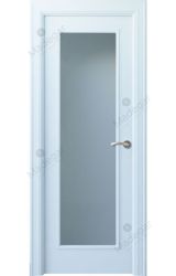 Puerta interior lacada Angle Eume 1VL, blanco. Madegar