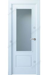 Puerta interior lacada Angle Eume 1V, blanco. Madegar