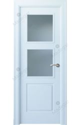 Puerta interior lacada Angle Urbión 2V, blanco. Madegar