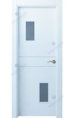 Puerta interior lacada Innova LD Sueve 2VE, blanco. Madegar