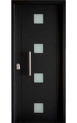 Puerta entrada seguridad acorazada metálica B4 Milán 4 Glass / Milán 4 Glass. Cearco