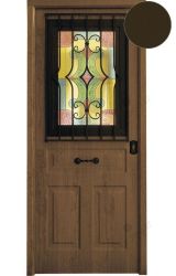 Puerta entrada seguridad acorazada metálica B4 Antique Ventana / Lisa. Cearco