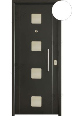 Puerta entrada seguridad acorazada metálica B4 Milán 4 Inox / Lisa. Cearco