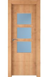 Puerta interior actual madera Nature, maciza ld3 Lin R4 3VC, haya V. Madegar