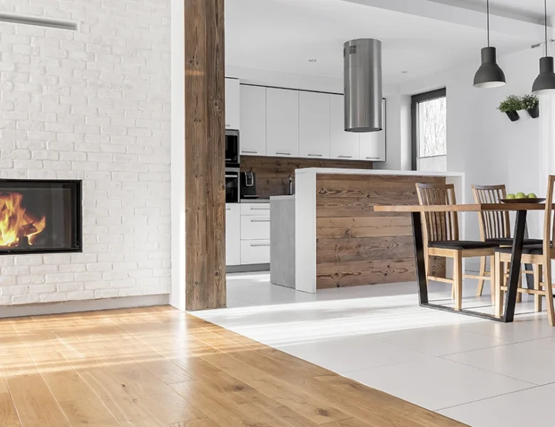 Tarimas que separan ambientes sin necesidad de tabiques